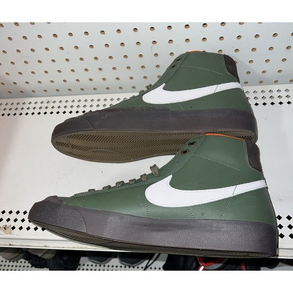 Nike Blazer Mid 77 Vintage Army Mens Leather Athletic Shoes Size 8 DZ5176-300 - Picture 6 of 9